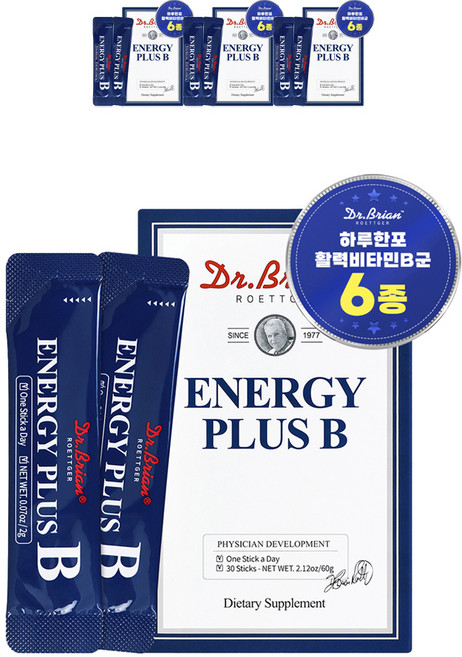 닥터브라이언 에너지 플러스 B, 60g, 4개