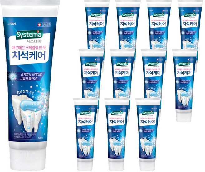 시스테마 치석케어 치약, 120g, 12개
