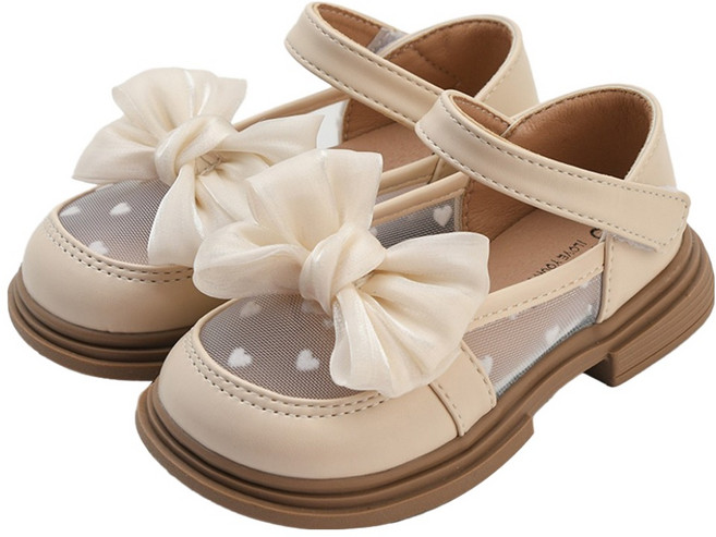 래빗풋 여아용 실크리본 망사 구두