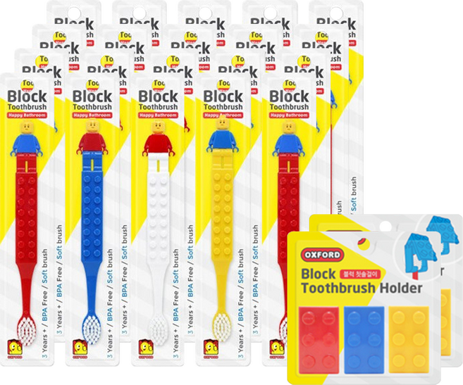 옥스포드 칫솔 10p + 칫솔걸이 3p, 랜덤발송, 2세트