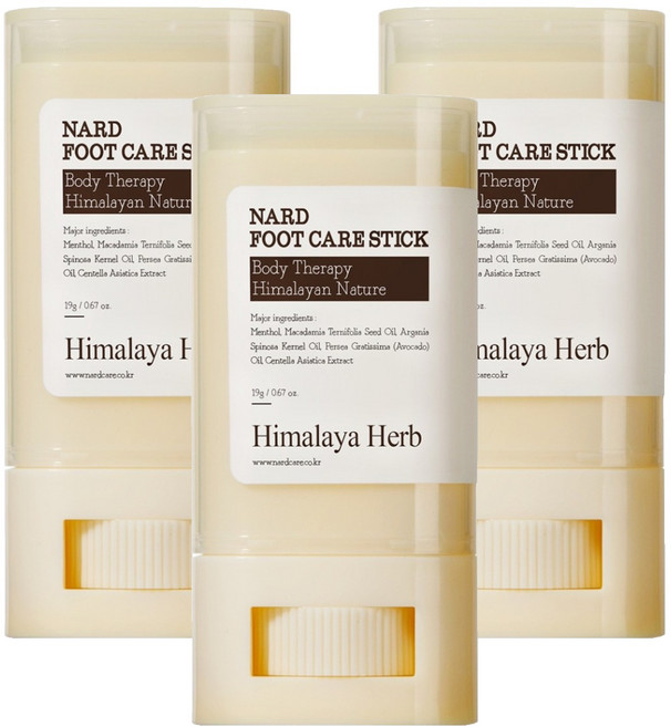 나드 발각질 보습케어 스틱, 1개입, 3개, 19g