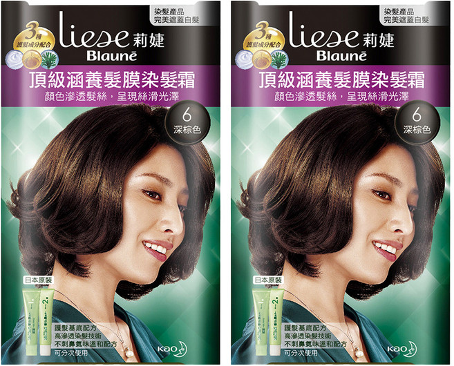 Liese 莉婕 頂級涵養染髮霜, 深棕色, 2盒