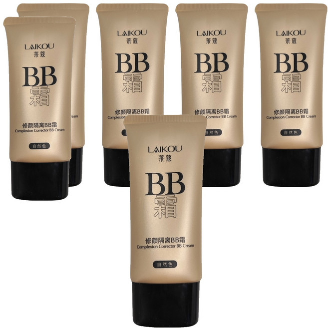LAIKOU 萊蔻 多效修護隔離BB霜, 01自然色, 50g, 6條