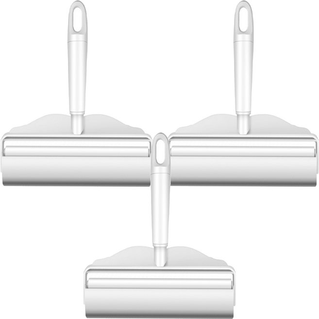 小麥購物 加長型滾筒黏毛器 C463 短柄 3支, 1組