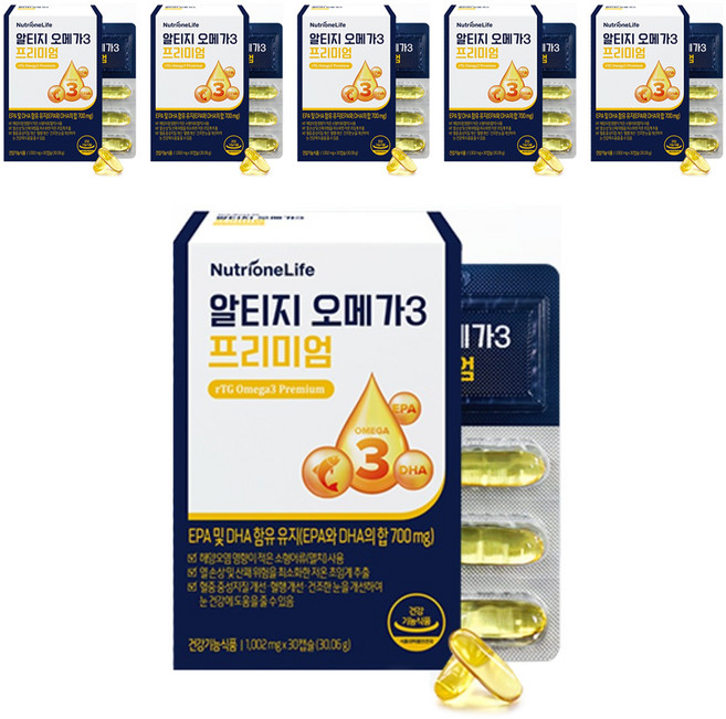 뉴트리원 알티지 오메가 3 프리미엄, 6개, 30정