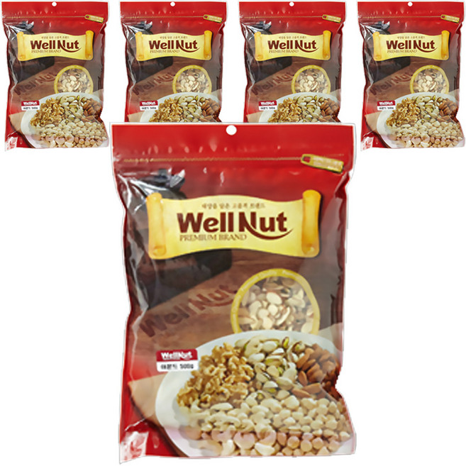 웰넛 자연두레 아몬드 슬라이스, 200g, 5개