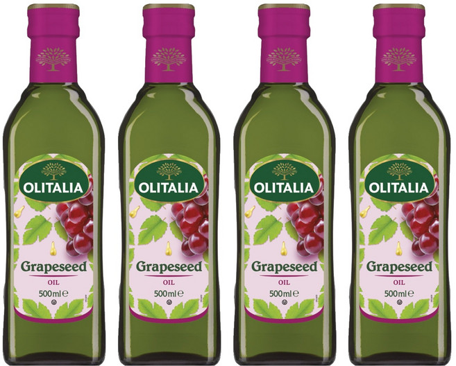 올리타리아 포도씨유, 500ml, 4개