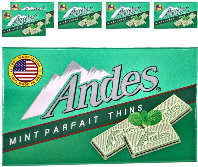Andes 安迪士 雙薄荷可可薄片, 38g, 6盒