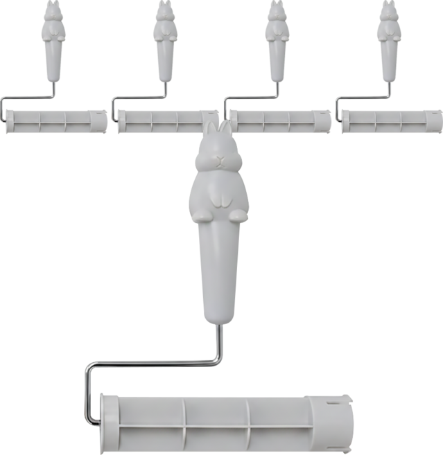 USAGI 兔子黏巴達滾輪 顏色隨機, 5個