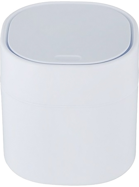 comet Home 按壓式桌上型迷你垃圾桶, 白色