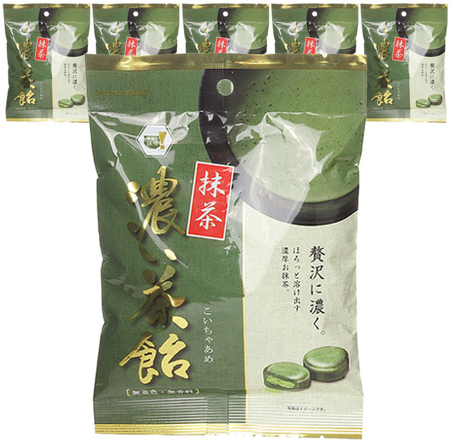니씬 녹차사탕, 97g, 6개