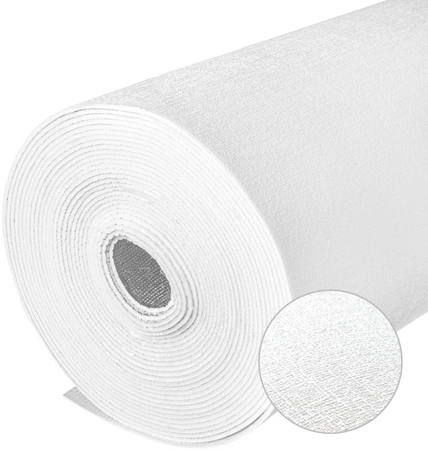 코멧 쉽게붙이는 곰팡이 습기방지 고급형 접착식 실크 단열 폼 벽지, 펄 화이트