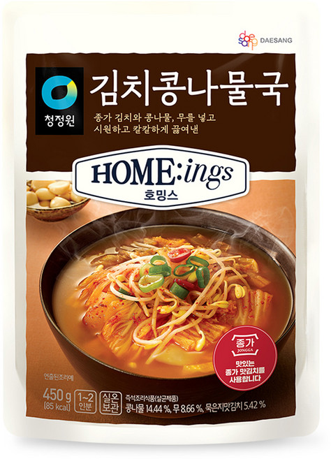호밍스 김치콩나물국, 450g, 1개