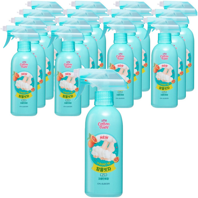 온더바디 코튼풋 발을 씻자 풋샴푸 자몽 민트향, 1개입, 15개, 385ml