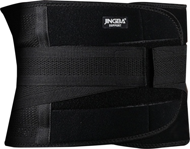 JINGBA SUPPORT 支撐加壓透氣運動護腰, 黑色, 1個