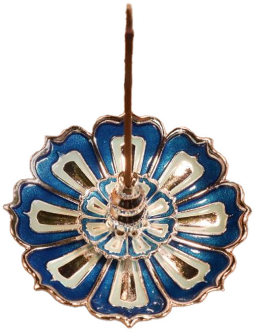 仿古盤線香插, 湖藍色