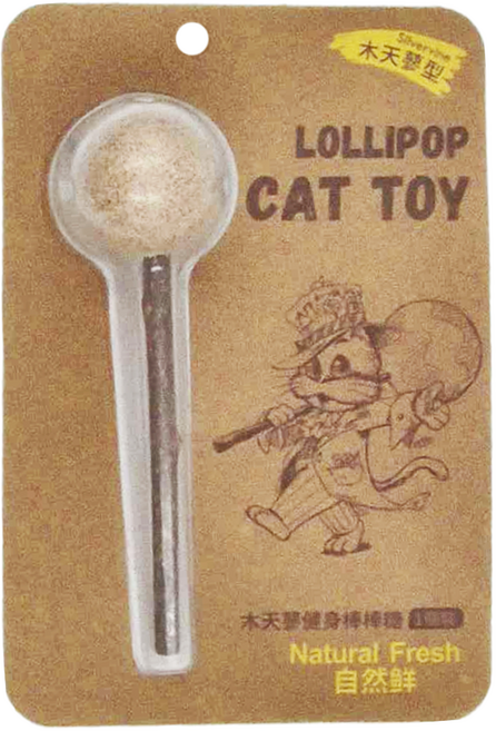 CATWANT 貓咪旺農場 自然鮮 木天蓼 健身棒棒糖 貓玩具, 棕色, 1支