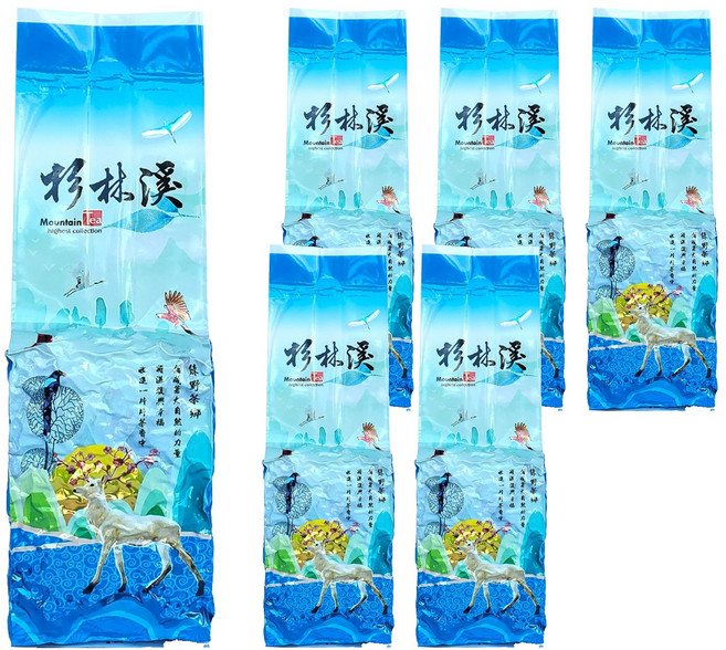 龍源茶品 鑫龍源 杉林溪極品手採花香高山烏龍茶葉 附提袋, 1組, 6包, 150g
