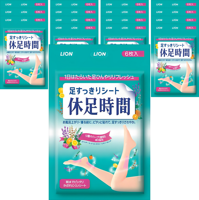 휴족시간 쿨링시트, 6개입, 16개