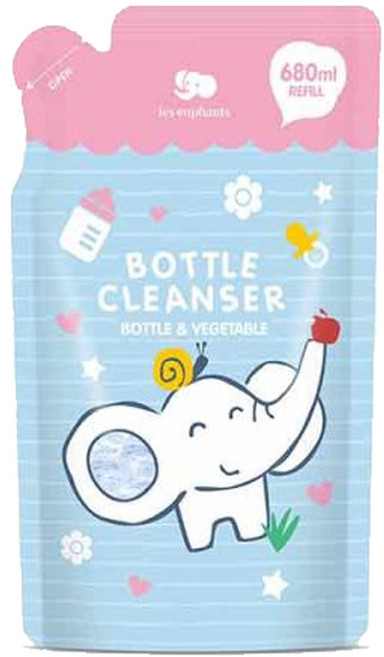 les enphants 麗嬰房 奶瓶蔬果酵素洗潔液 補充包, 680ml, 1包