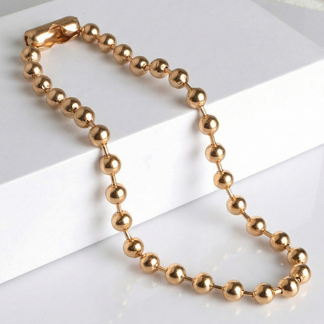 마메 컬러 볼체인 군번줄 키링 연결고리, 골드, 100개