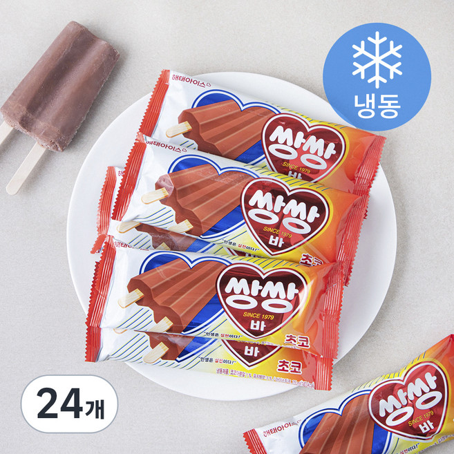 해태아이스 쌍쌍바 (냉동), 75ml, 6개입, 4개