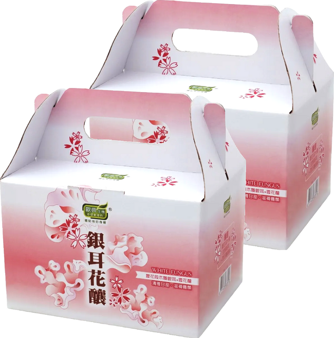 odean 歐典生機 銀耳花釀禮盒, 180g, 2盒