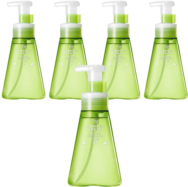 순샘 버블 올리브 주방세제, 350ml, 5개