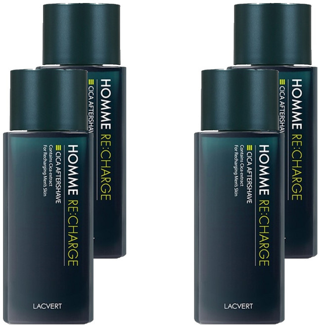 LACVERT 男士煥活積雪草鬍後水, 4個, 185ml