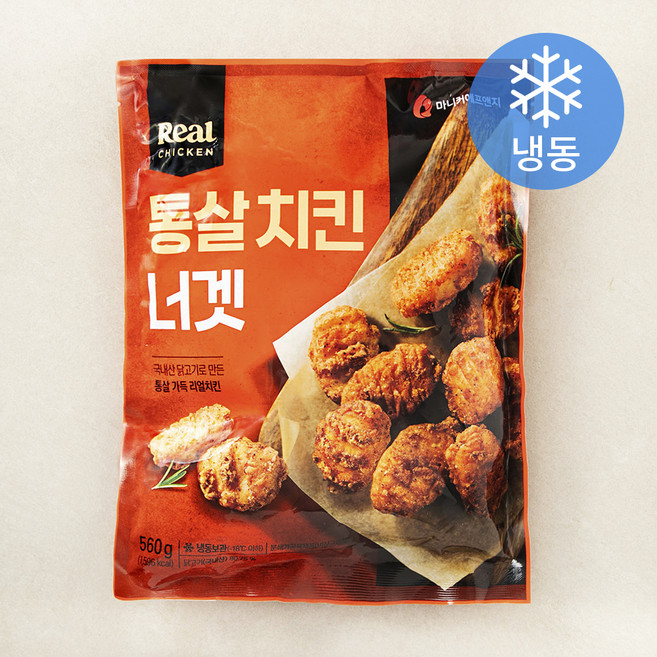 마니커에프앤지 통살치킨너겟 (냉동), 560g, 1개