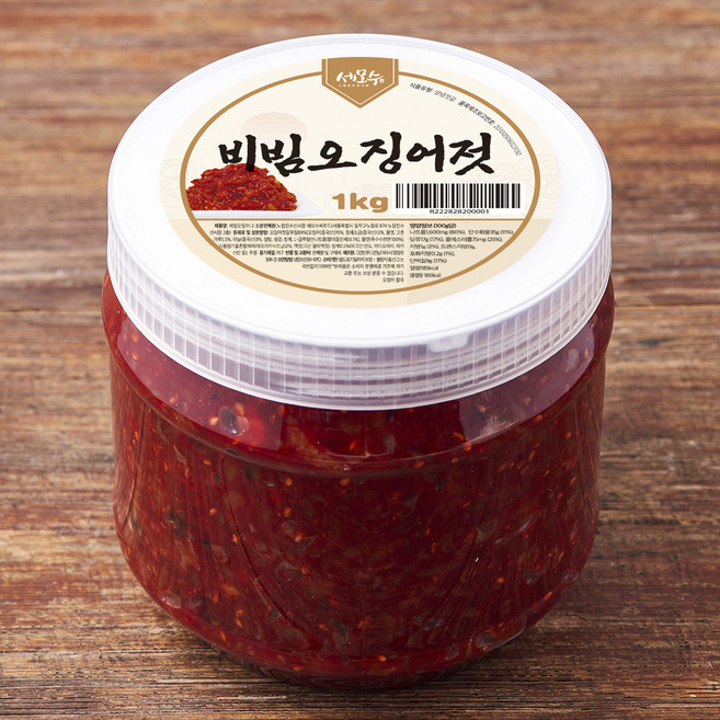 세모수 비빔 오징어젓, 1kg, 1개