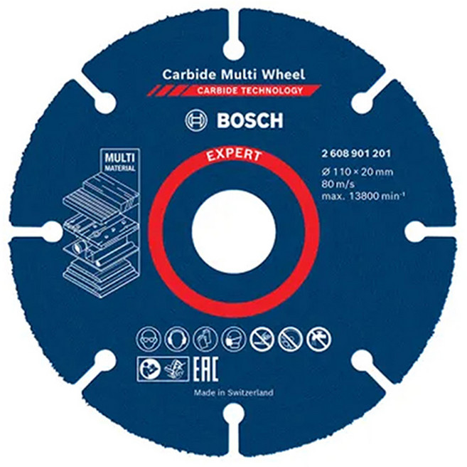 BOSCH 博世 台灣公司貨 超耐久鎢鋼多功能切片 2608901201, 1個