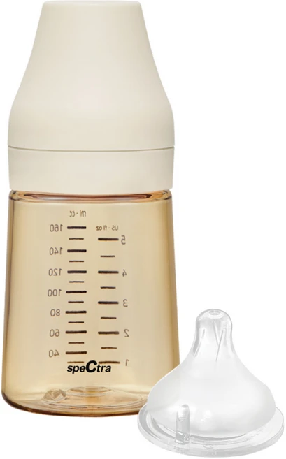 스펙트라 올셋 PPSU 젖병, 크림바닐라, 160ml, 1개 - 쿠팡