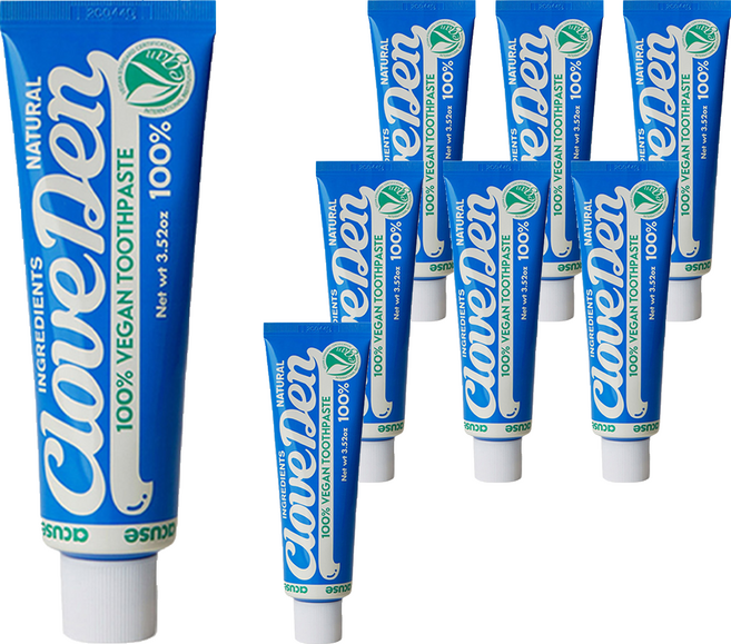 클로브덴 오리지널 비건 치약, 100g, 8개