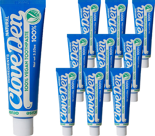 클로브덴 오리지널 비건 치약, 100g, 10개