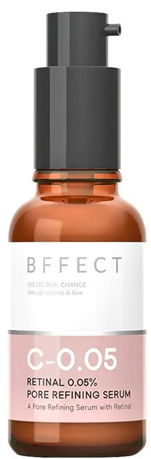 BFFECT 柔膚瓶 0.05%維他命A醛毛孔緊緻精華, 30ml, 1瓶