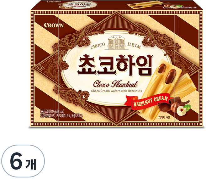 크라운 쵸코하임, 142g, 6개
