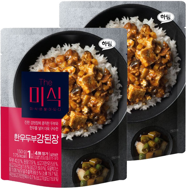 더미식 한우두부 강된장 덮밥소스, 150g, 2개