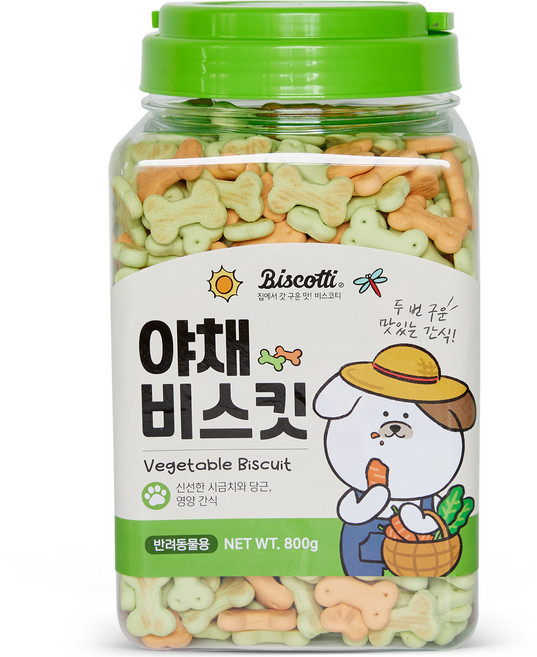 비스코티 반려동물 비스켓, 야채, 800g, 1개