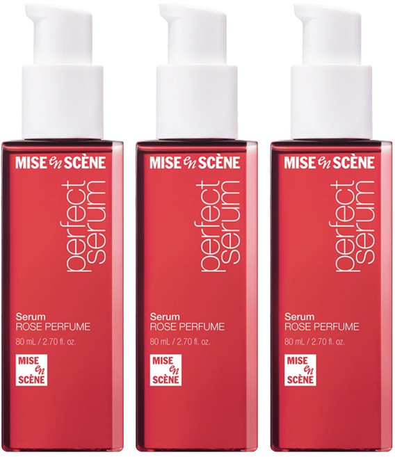 mise en scene 魅尚萱 完美修護玫瑰護髮精油, 80ml, 3瓶