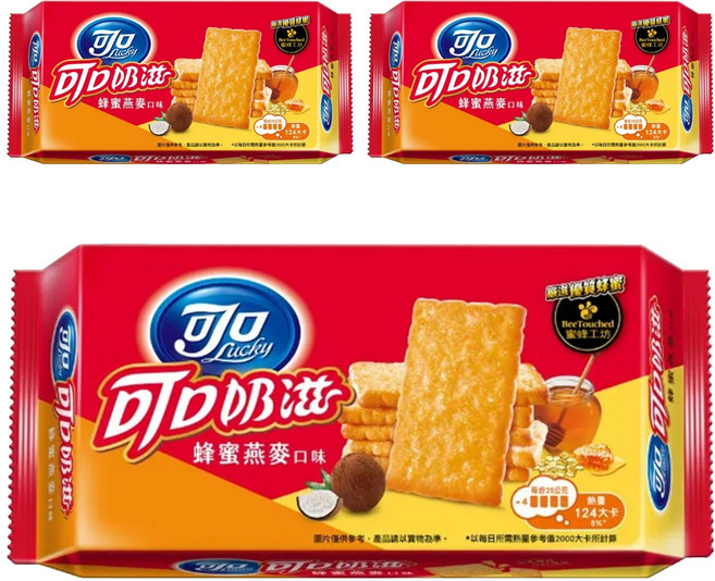 可口 蜂蜜燕麥, 100g, 3包