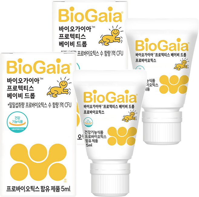 바이오가이아 프로텍티스 베이비 드롭 프로바이오틱스, 5ml, 2개