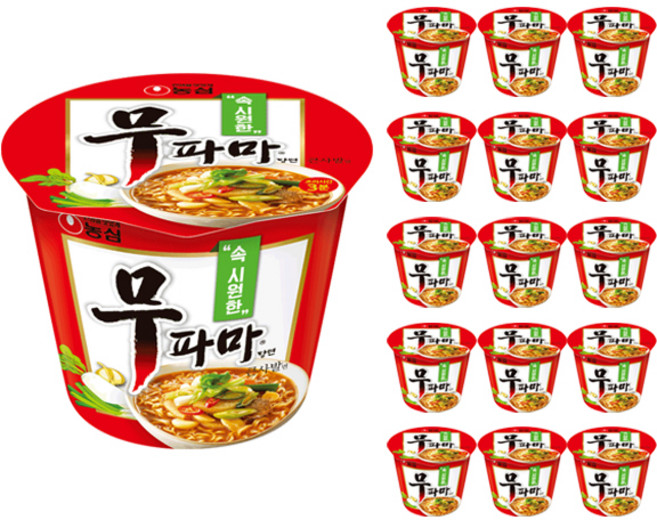 무파마탕면 큰사발면 112g, 16개