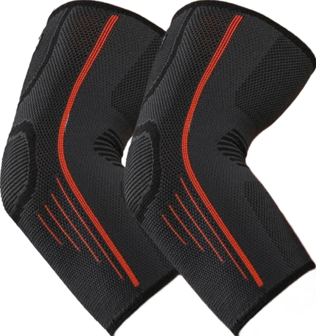 리치덕 팔꿈치 보호대 패드 오렌지, 2개