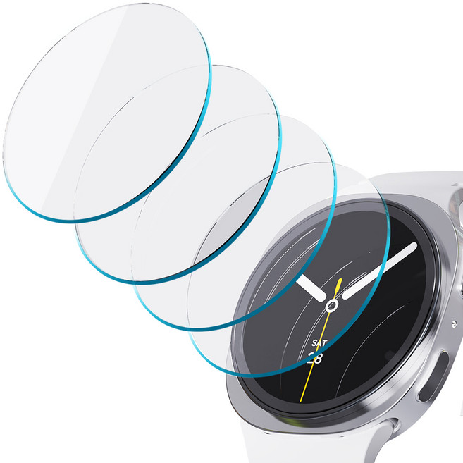 칸탐 강화유리 액정 보호 필름 4p 세트, 투명, 1세트