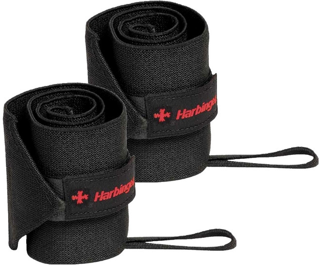 하빈져 프로 리스트랩 양손세트, 2세트, BLACK