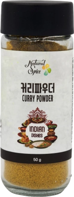 내츄럴스파이스 커리 파우더, 50g, 1개 - 쿠팡