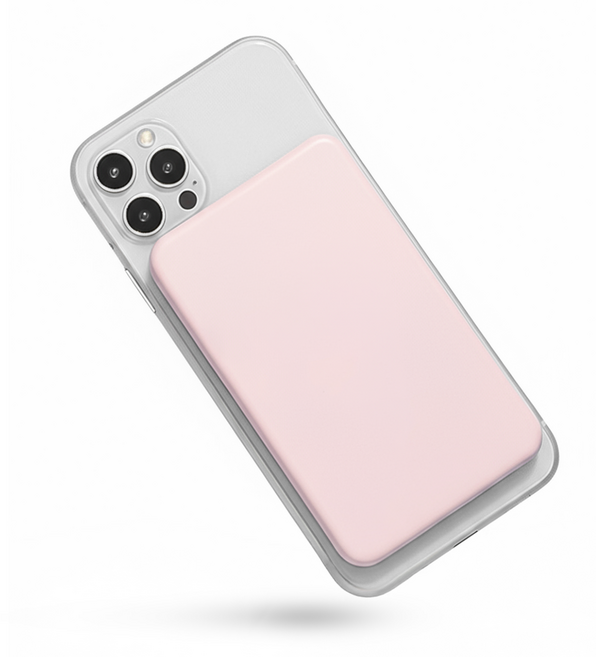 뉴클 젤리파워 PD 22.5W 맥세이프 보조배터리 5000mAh, 핑크, NCPB-5KPD-20-LG