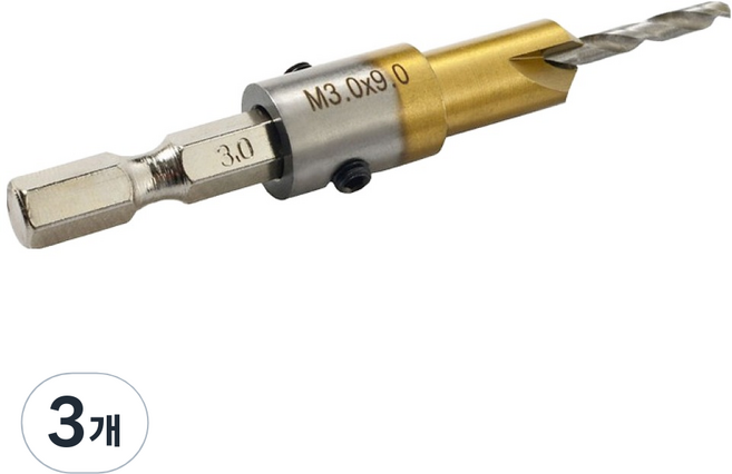 이엑스파워 육각 접시비트 3 x 80 mm ECJ-08, 3개