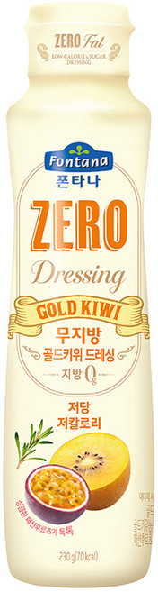 폰타나 저당 저칼로리 무지방 골드키위 드레싱, 230g, 1개
